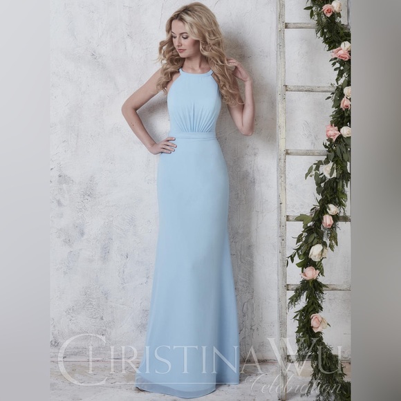 Christina Wu Dresses & Skirts - 🌟3x Host Pick🌟Women’s Blue Christina Wu Chiffon Gown